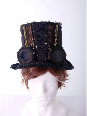 Цилиндр стимпанк мужской