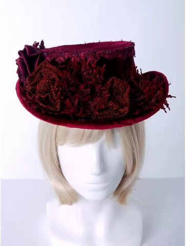Шляпа женская бархат