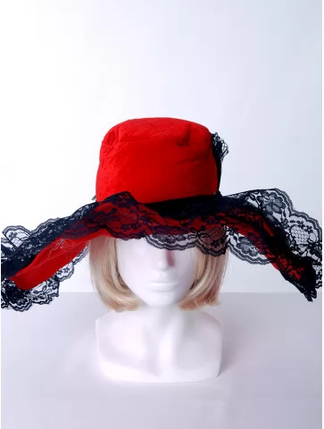 Шляпа женская бархат