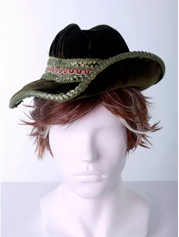 Шляпа мужская бархат