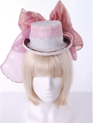 Шляпа женская цилиндр бант