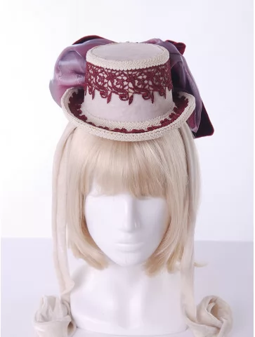 Шляпа женская цилиндр бант