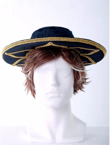 Сомбреро мужское атлас бархат