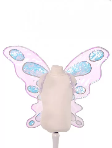 Крылья бабочка органза паетки