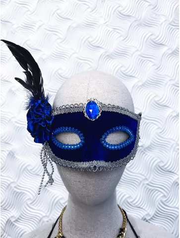 Маска Карнавальна синя