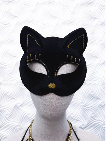 Маска котик чорний
