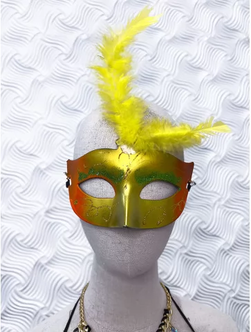 Маска карнавальна золото