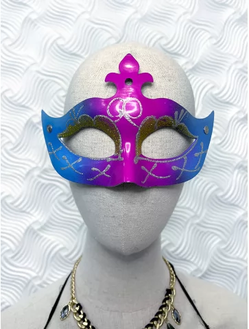 Маска карнавальна рожева