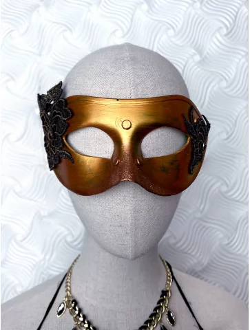 Маска карнавальна золото