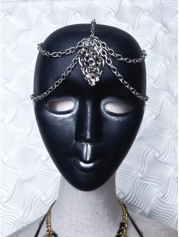 Маска вениціанська чорна