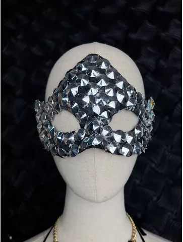 Маска срібна карнавальна