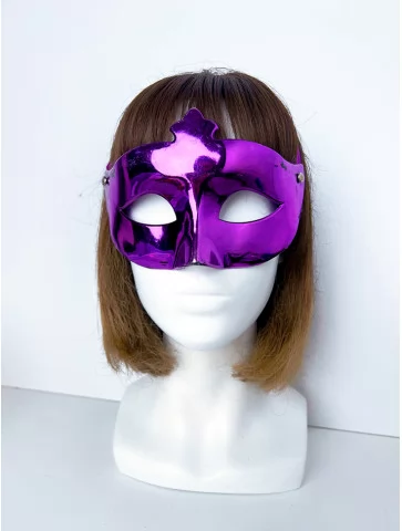Маска карнавальна фіолетова