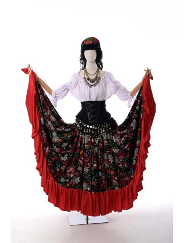 Костюм Циганка з білою блузою