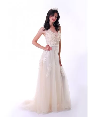 Вечірня випускна сукня з...