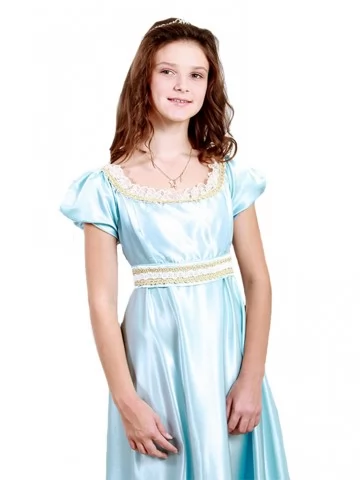 Платье в стиле Ампир голубой