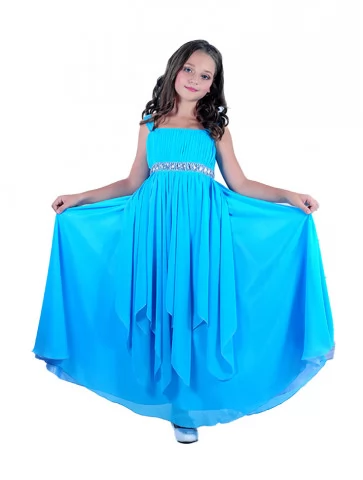 Сукня блакитна довга з...