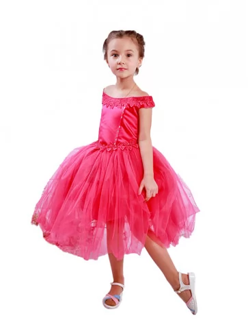 Сукня малинова з відкритою...