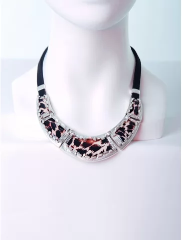 Колье леопардовый принт