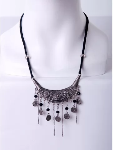 Колье полулуна с монетками