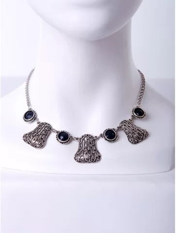 Колье с чернением