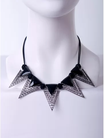 Колье треугольники ажур