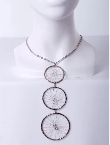 Колье стимпанк круги