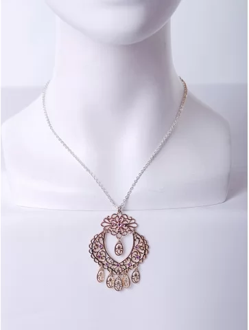 Ажурный кулон с каплями