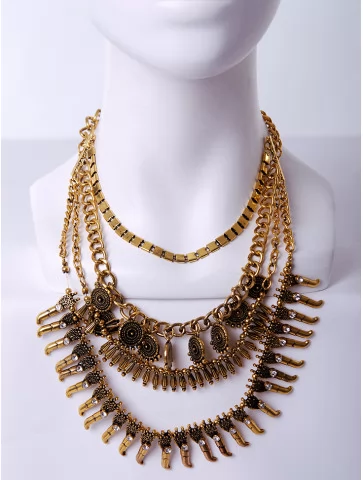 Колье этно птицы и монетки...