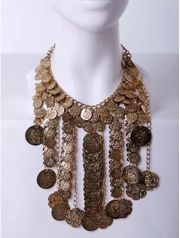 Колье с монетами