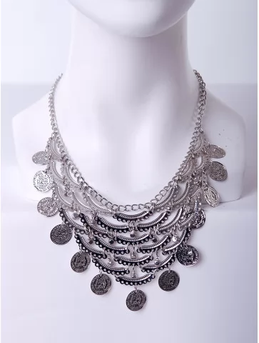 Колье с монетками