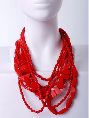 Бусы этно разные бусины в...