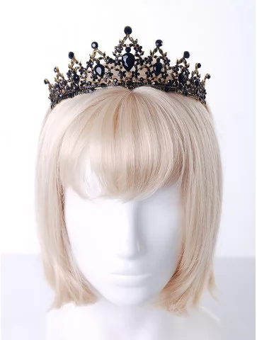 Корона  чёрными камнями