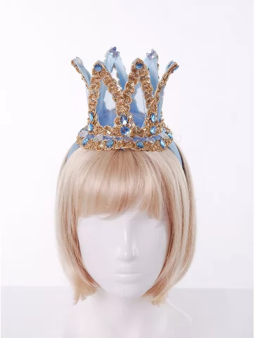 Корона принцессы голубая с...