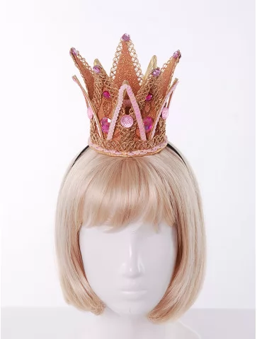 Корона принцессы золотая с...