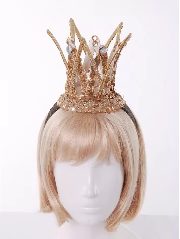 Корона принцессы золотая