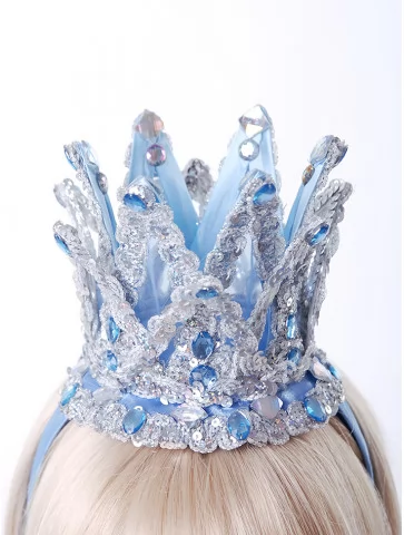 Корона принцессы голубая