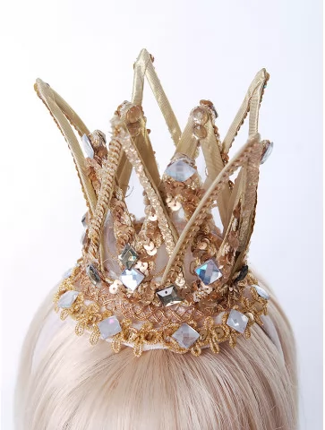 Корона принцессы золотая