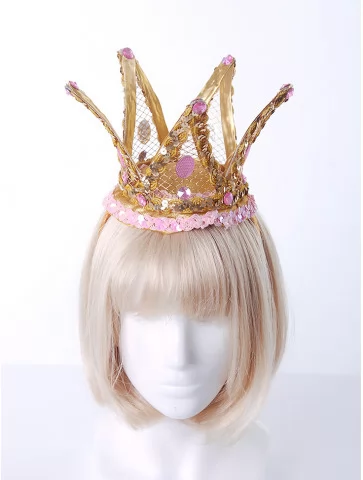 Корона принцессы золотая