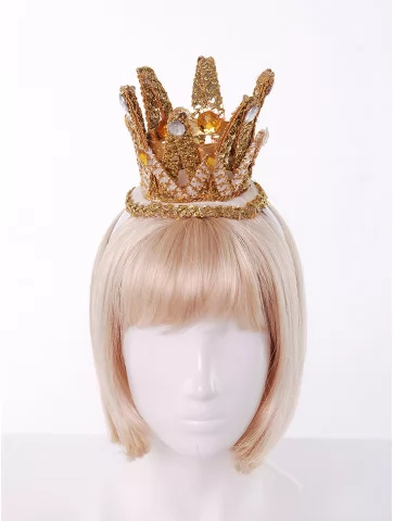 Корона принцессы золотая