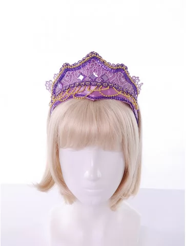 Корона королевская фиолетовая