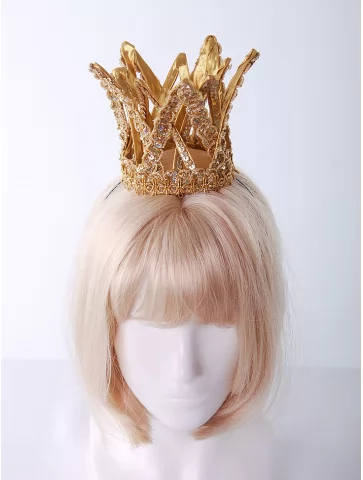 Корона принцессы золотая