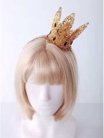 Корона принцессы золотая