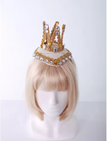 Корона принцессы золотая с...