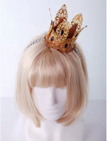 Корона принцессы золотая