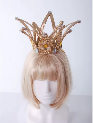 Корона принцессы золотая