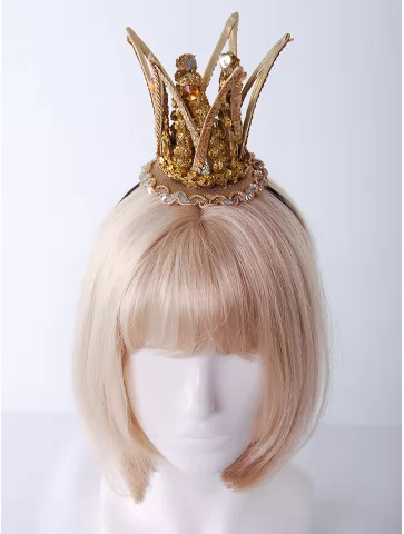 Корона принцессы золотая