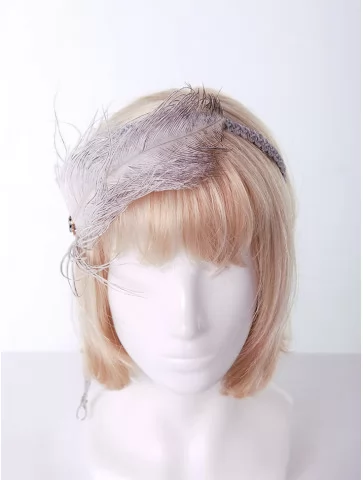 Ретро повязка с пером