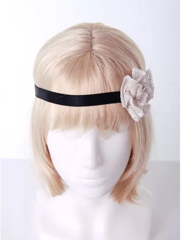 Ретро повязка с цветком