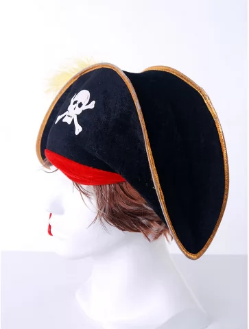 Треуголка пиратская с пером