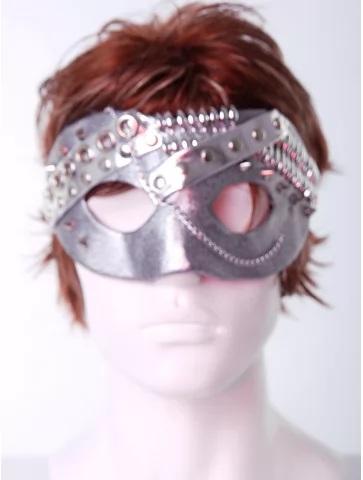 Стимпанк маска серебро